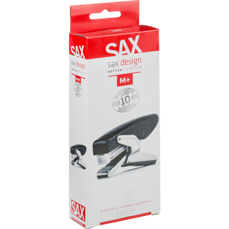 Степлер-плаер Sax A 644 Design, №24/6 - 26/6, до 25 листов, черный, 1728шт.