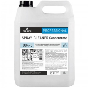Промышленная химия Pro-Brite Spray Cleaner Concentrate, щелочное универсальное средство для твердых поверхностей, 5л (004-5)