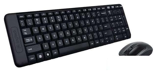 Набор клавиатура+мышь Logitech MK220, беспроводной, USB, черный (920-003169)