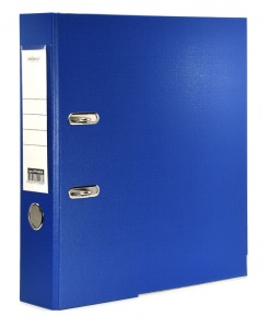 Папка с арочным механизмом inФОРМАТ (75мм, А4, картон/пвх) синяя