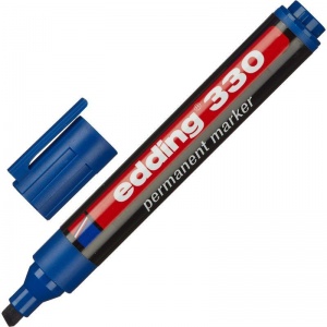 Маркер перманентный (нестираемый) Edding E-330 (1-5мм, скошенный наконечник, синий) (E-330/3)