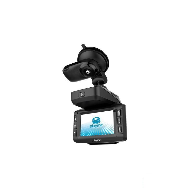 Автомобильный видеорегистратор c радар-детектором PlayMe Turbo, черный