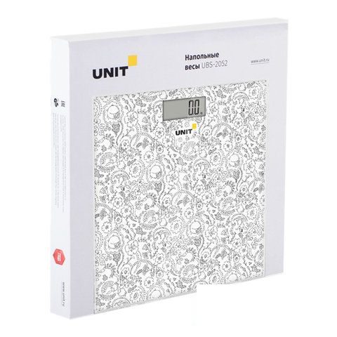 Весы напольные Unit UBS-2052, до 150кг, цвет светло-серый (312625)