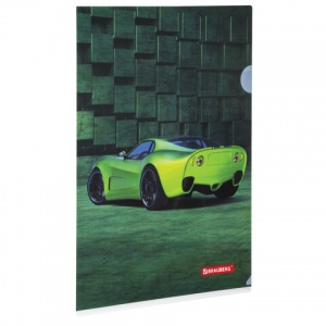 Папка-уголок Brauberg Sport Car (А4, 150мкм, пластик) цветная печать (228044), 12шт.