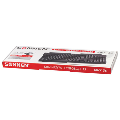 Клавиатура Sonnen KB-5156, USB, черный (512654)