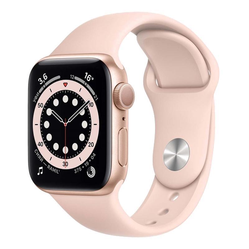 Смарт-часы Apple Watch Series 6, розовые (M00E3RU/A)