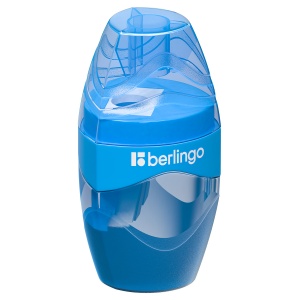 Точилка ручная пластиковая Berlingo Triangle (1 отверстие, с контейнером) (BBp_15000)