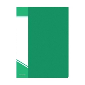 Папка файловая 80 вкладышей inФОРМАТ (А4, пластик, 800мкм, карман для маркировки) зеленая, 20шт.