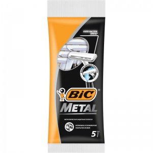 Бритва одноразовая Bic Metal, 5шт. в упаковке