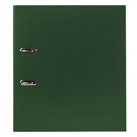 Папка с арочным механизмом Brauberg (70мм, А4, картон/пвх) зеленая (221818)