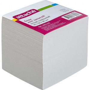 Блок-кубик для записей Attache "Эконом", 90x90x90мм, белый, на склейке, 18шт.