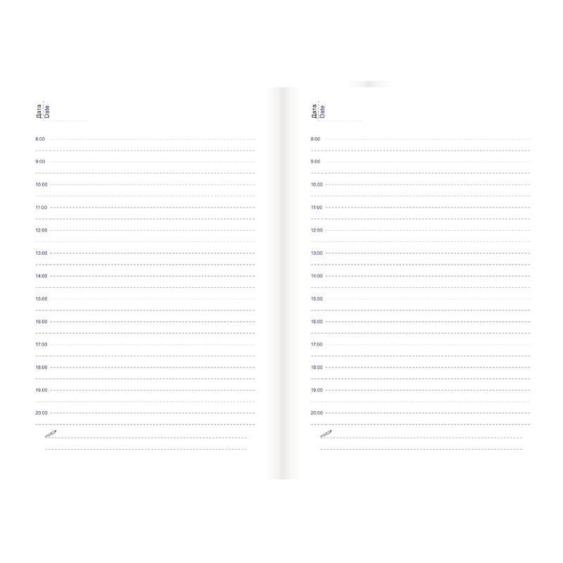 Ежедневник недатированный А6 Attache Agenda (160 листов) обложка кожзам, коричневый, 10шт.