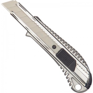 Нож канцелярский 18мм Attache Selection, защелка, металл с цинковым покрытием