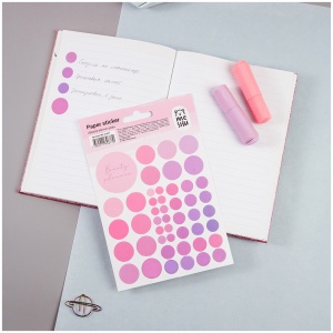 Наклейки бумажные MESHU "Beauty planner pink", 12x18см, 47 наклеек, европодвес (MS_41677)