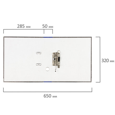 Папка с арочным механизмом Офисмаг Стандарт (50мм, А4, до 350л., картон &quot;под мрамор&quot;) синяя (225586), 25шт.