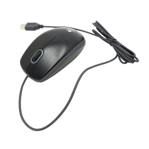 Набор клавиатура+мышь Logitech MK120, проводной, USB, черный (920-002561)