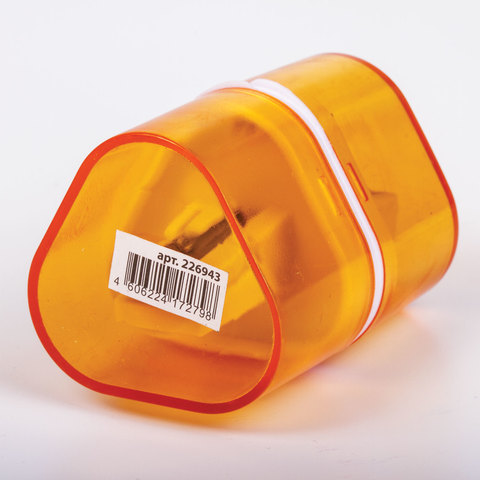 Точилка ручная пластиковая Brauberg Case (3 отверстия, с контейнером) 12шт. (226943)