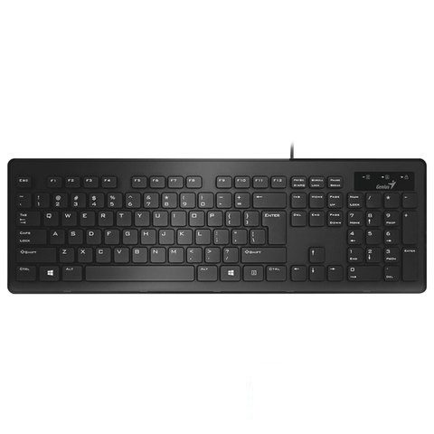 Набор клавиатура+мышь Genius SlimStar C130, проводной, USB, черный (31330208104)