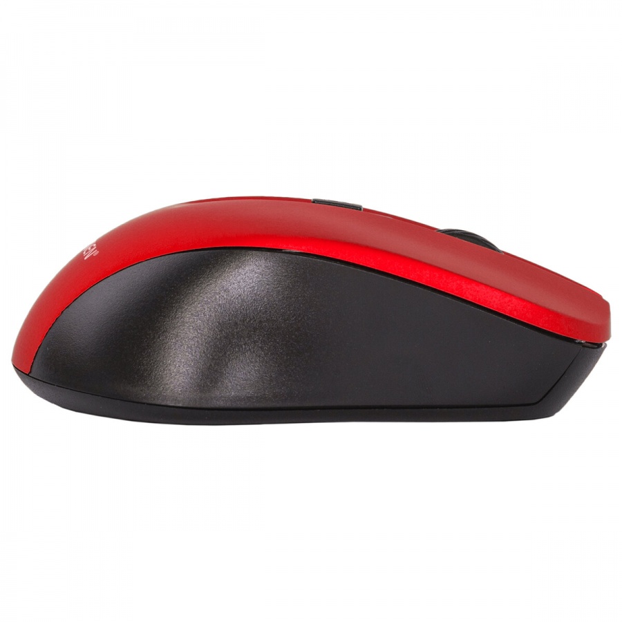 Мышь оптическая беспроводная с бесшумным кликом Sonnen V18, USB, 4 кнопки, красная, 100шт. (513516)