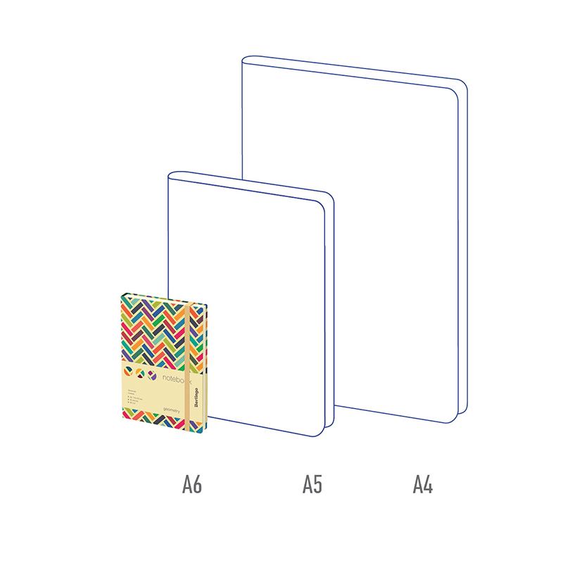 Записная книжка А6 Berlingo &quot;Geometry&quot;, 80 листов, с рисунком (NB0_92602)