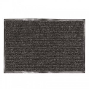 Коврик входной влаго-грязезащитный Лайма, 900x1200мм, ребристый, толщина 7мм, черный (602874)