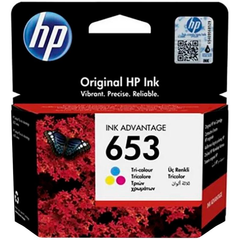 Картридж оригинальный HP 653 3YM74AE (200 страниц) цветной