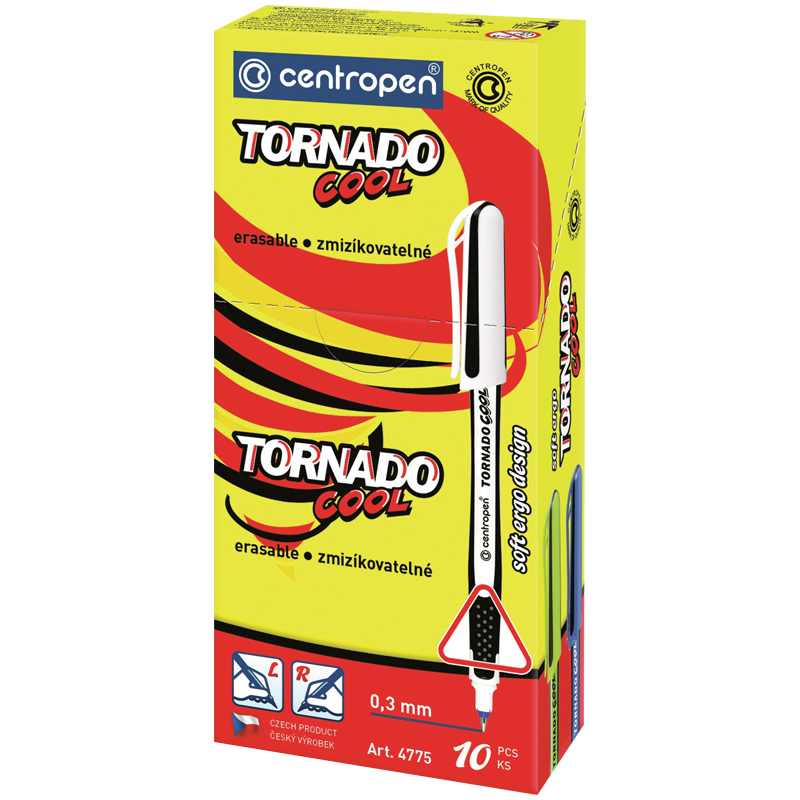 Ручка-роллер Centropen Tornado Cool (0.3мм, синий цвет чернил, корпус цветной) 200шт. (3 4775 1001)