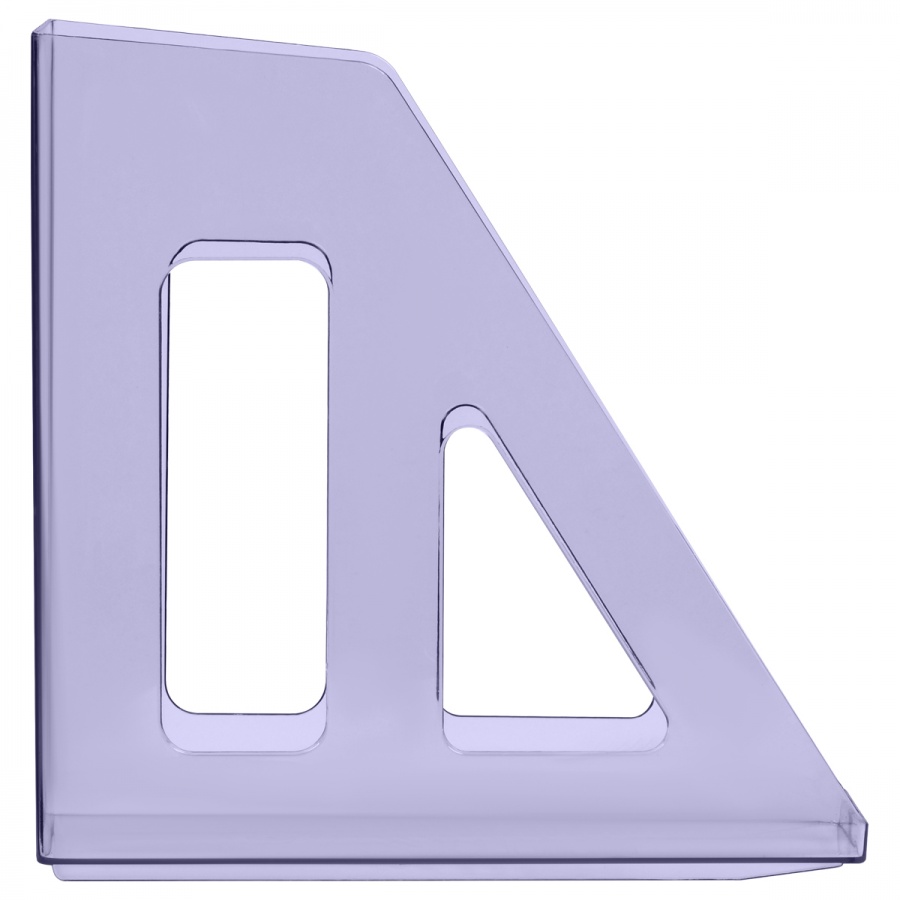 Лоток для бумаг вертикальный Стамм &quot;Актив&quot;, 70мм, тонированный фиолетовый (ЛТВ-31101)