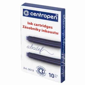 Чернильный картридж Centropen, синий, 10шт., 50 уп. (0019)