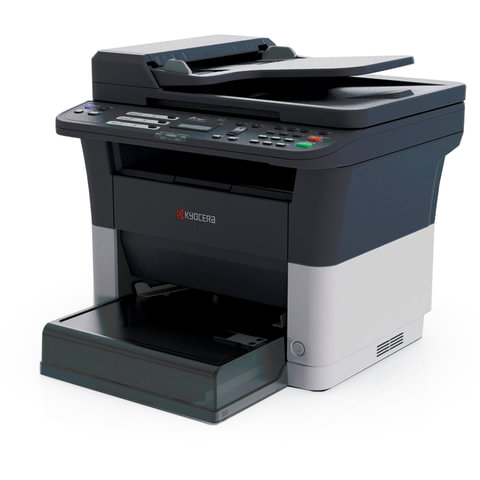 МФУ монохромное Kyocera FS-1025MFP, белый/черный, USB/LAN (1102M63RU0/1102M63RUV)