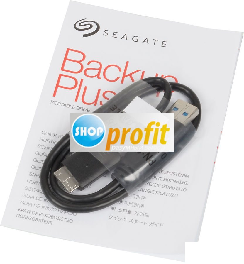 Внешний жесткий диск Seagate Backup Plus, 1Тб, черный (STDR1000200)