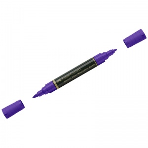 Маркер акварельный пигментированный Faber-Castell "Albrecht Durer", цвет 136 малиново-фиолетовый, круглый/кисть (160436), 4шт.