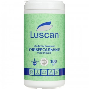 Салфетки влажные Luscan, универсальные, 100шт.