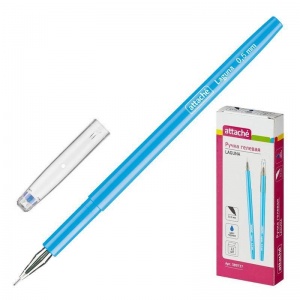 Ручка гелевая Attache Laguna (0.3мм, синий, игольчатый наконечник) 12шт.