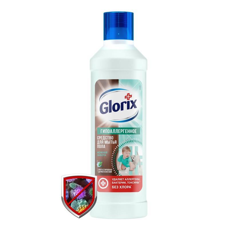 Средство для мытья полов Glorix &quot;Нежная забота&quot;, 1л