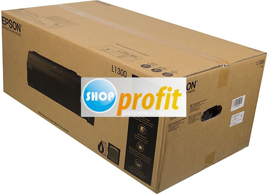 Принтер струйный Epson L1300, черный, USB (C11CD81402)