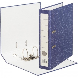 Папка с арочным механизмом Attache Economy (75мм, А4, картон/бумага) синяя, 20шт.