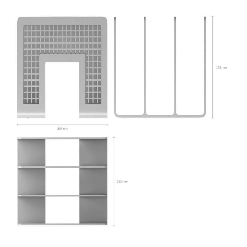 Лоток для бумаг вертикальный/горизонтальный Erich Krause Classic, 3 отделения, серый (10480), 2шт.