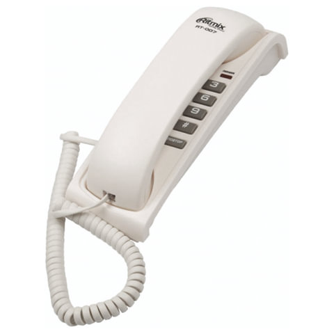 Проводной телефон Ritmix RT-007 white, мелодия удержания, белый (15118346)