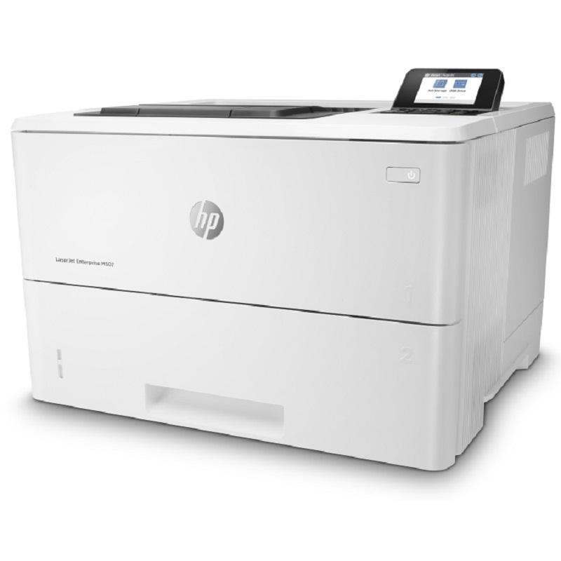 Принтер лазерный монохромный HP LaserJet Enterprise M507dn, белый, USB (1PV87A)