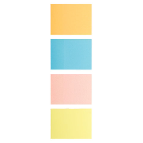 Стикеры (самоклеящийся блок) Brauberg, 38x51мм, 4 цвета неон, 200 листов (124807), 24 уп.