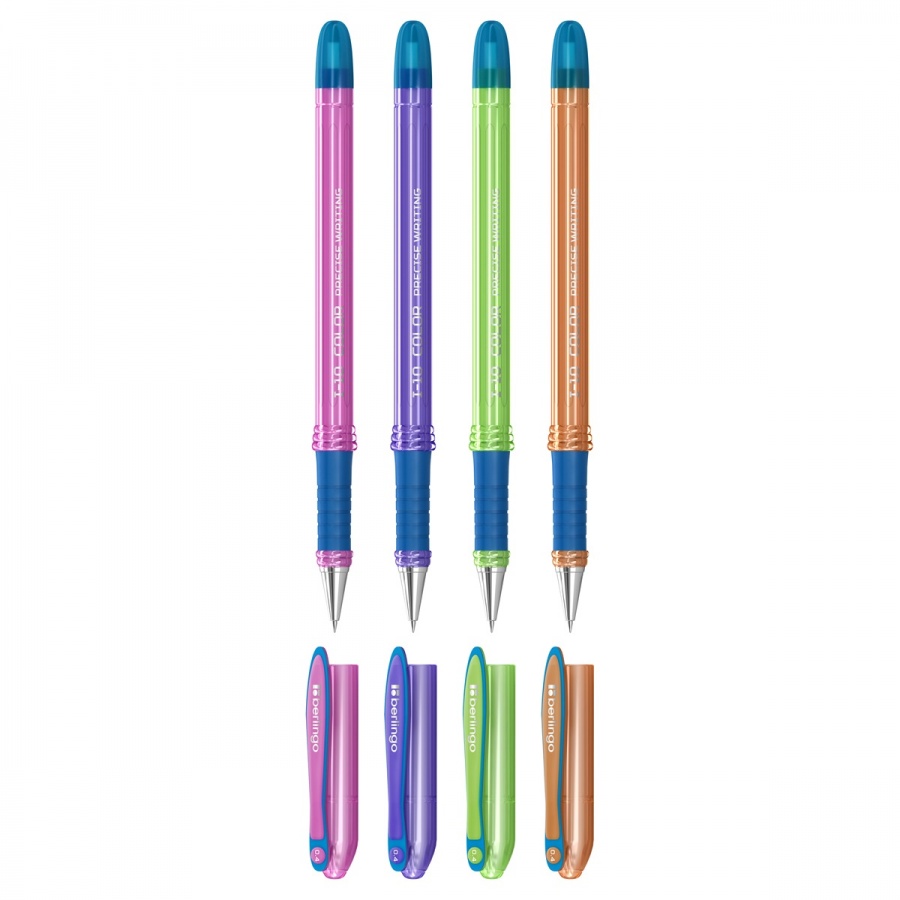 Ручка шариковая Berlingo I-10 Color (0.2мм, синий цвет чернил) пакет с европодвесом, 24шт. (CBp_40015_1)