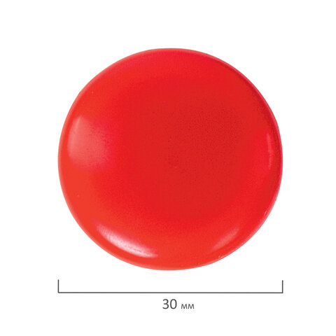 Магнитный держатель для досок Brauberg (d=30мм, круг) цветной, 5шт. (231729), 24 уп.