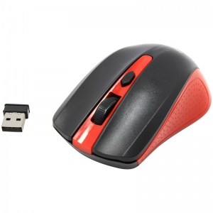 Мышь оптическая беспроводная SmartBuy ONE 352, USB, красная (SBM-352AG-RK)