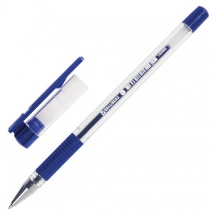 Ручка шариковая Brauberg X-Writer (0.35мм, резиновый упор, синий цвет чернил) 50шт. (142403)