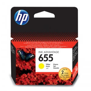 Картридж оригинальный HP 655 CZ112AE (600 страниц) желтый