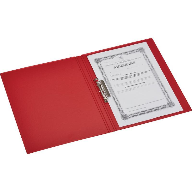 Папка с зажимом Attache Selection (А4, до 100л., картон/ПВХ) красная (3301-09), 26шт.
