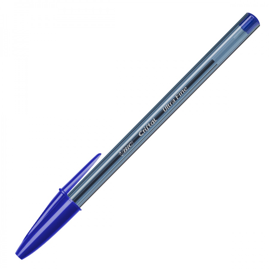 Ручка шариковая BIC Cristal Exact (0.28мм, синий цвет чернил, корпус тонированный) 20шт. (992605)