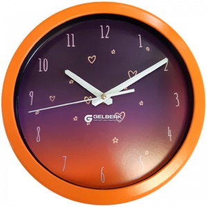 Часы настенные аналоговые Gelberk GL-901, круглые, 28,5x28,5см (GL-901)