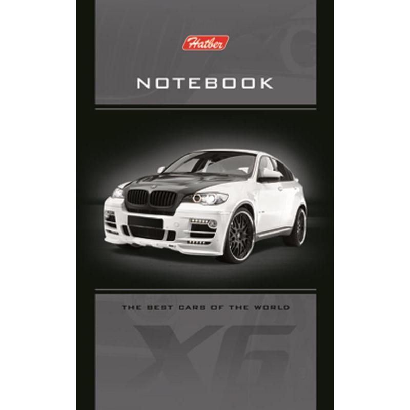Блокнот 48л, А7 Hatber &quot;Автопанорама&quot;, клетка, склейка, 3-х цветный блок (48Б7В1к)